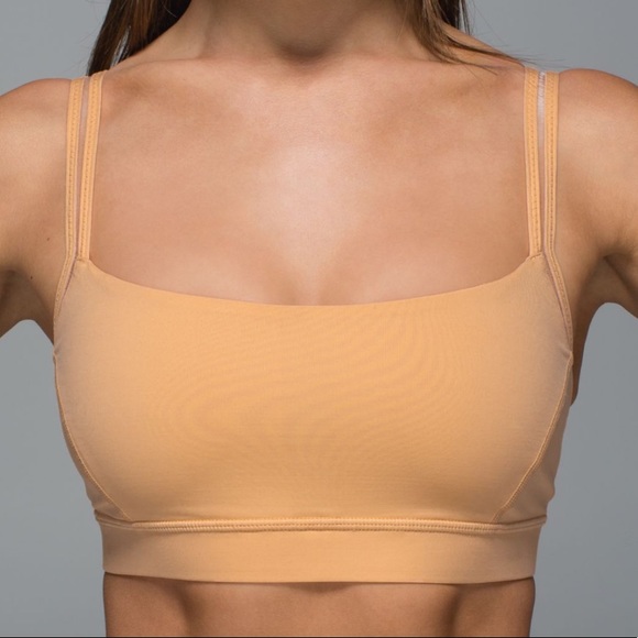 lululemon athletica Other - Lululemon Straight Up Peach Fuzz Bra